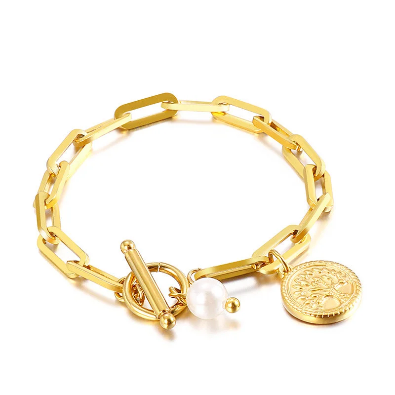 Gold Bracelet KB138415-Z