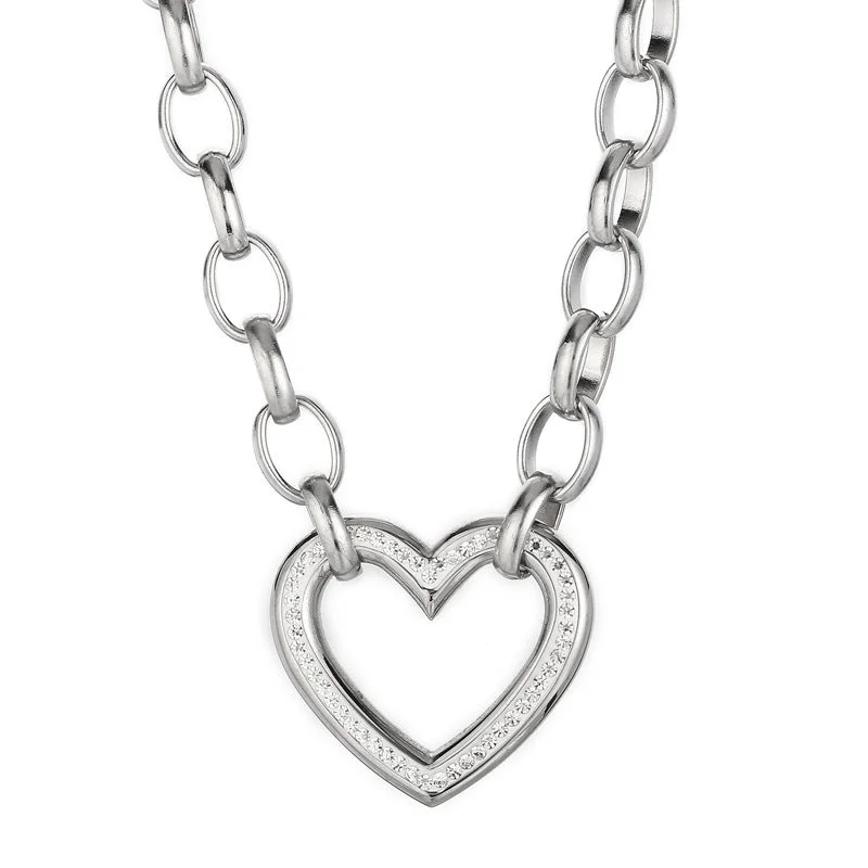 Steel 45cm Necklace Kn25621-Z