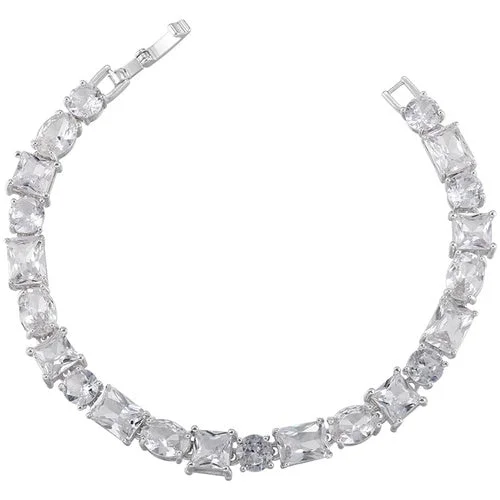 White Gold Color White Diamond Bracelet