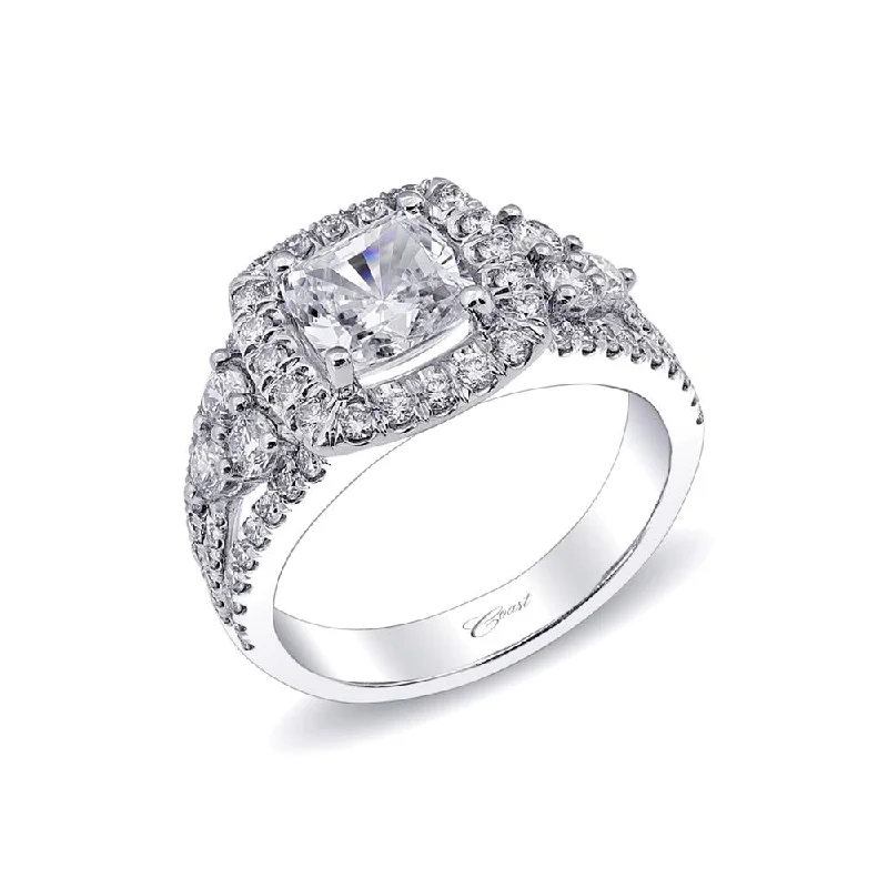 engagement rings with unique side diamonds for women-Engagement ring