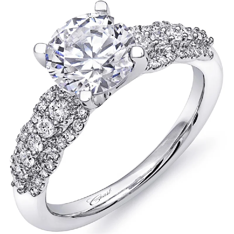 affordable three-stone engagement rings with diamonds for women-Engagement ring