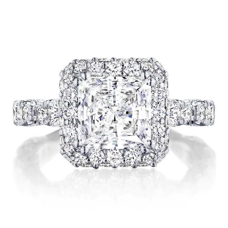 engagement rings with a timeless design for women-Princess Bloom Engagement Ring