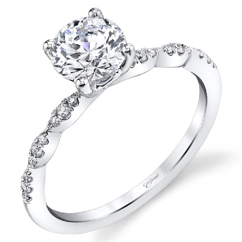 elegant engagement rings with round diamonds for women-Engagement ring