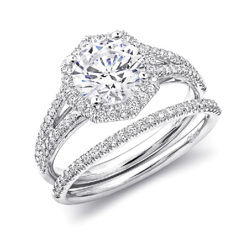 affordable engagement rings with matching bands for women-Engagement ring