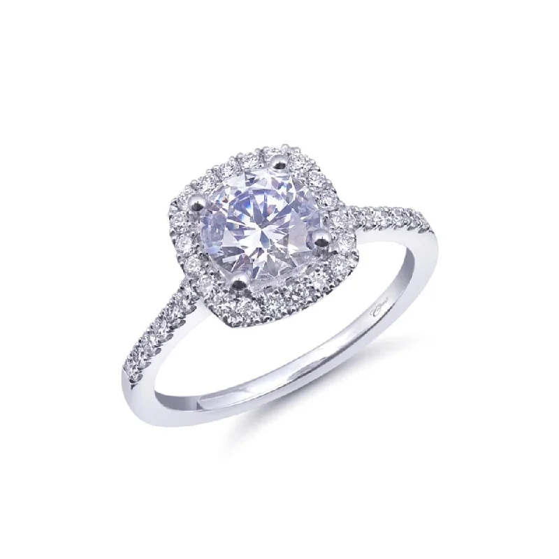 engagement rings with white sapphires for women-Engagement ring