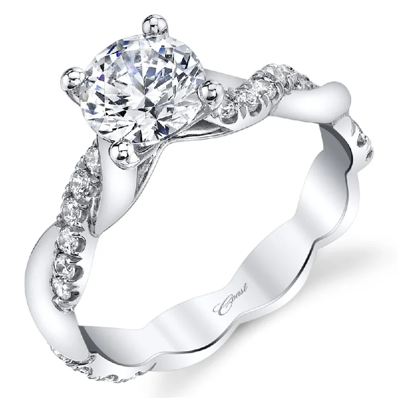 diamond engagement rings with blue sapphires for women-Engagement ring