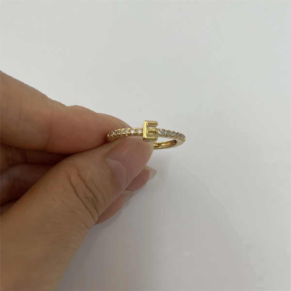 14K Real Gold-Letter E