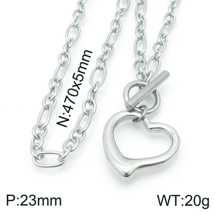 Steel Necklace KN118532-Z