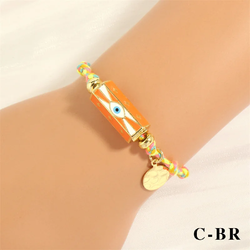 SET0329-C-Orange Eye Bracelet