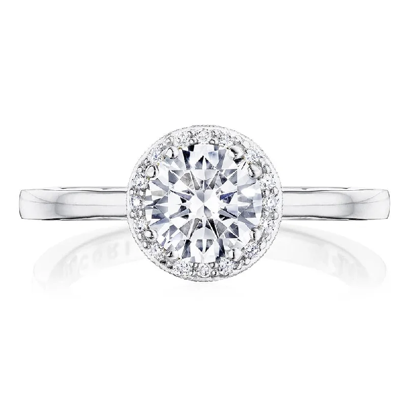 engagement rings with brilliant diamonds for women-Round Bloom Engagement Ring