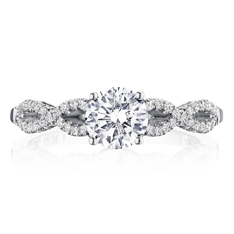 custom engagement rings with intricate designs for women-Round Solitaire Engagement Ring