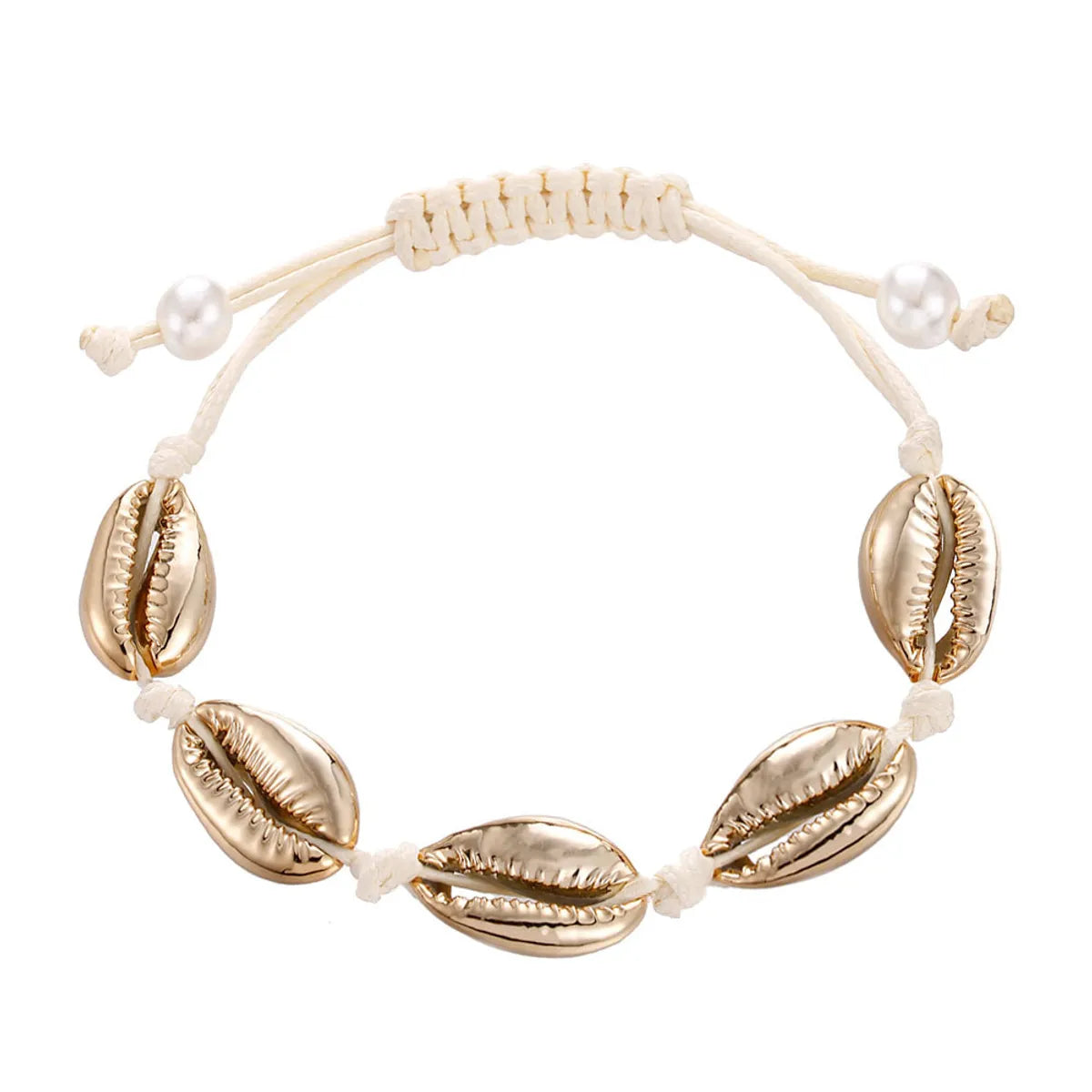 Bracelet Rice Thread Golden Shell