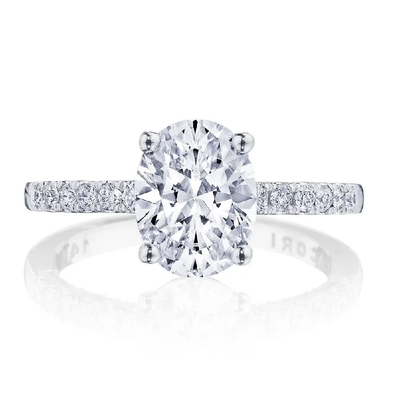 engagement rings with unique gemstone accents for women-Oval Solitaire Engagement Ring