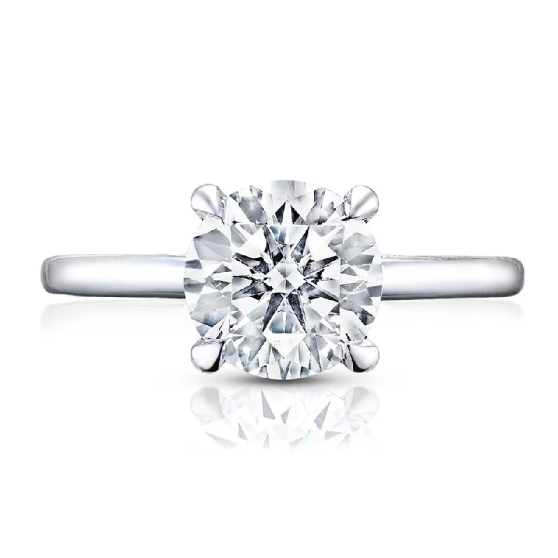 affordable engagement rings with modern designs-Round Solitaire Engagement Ring