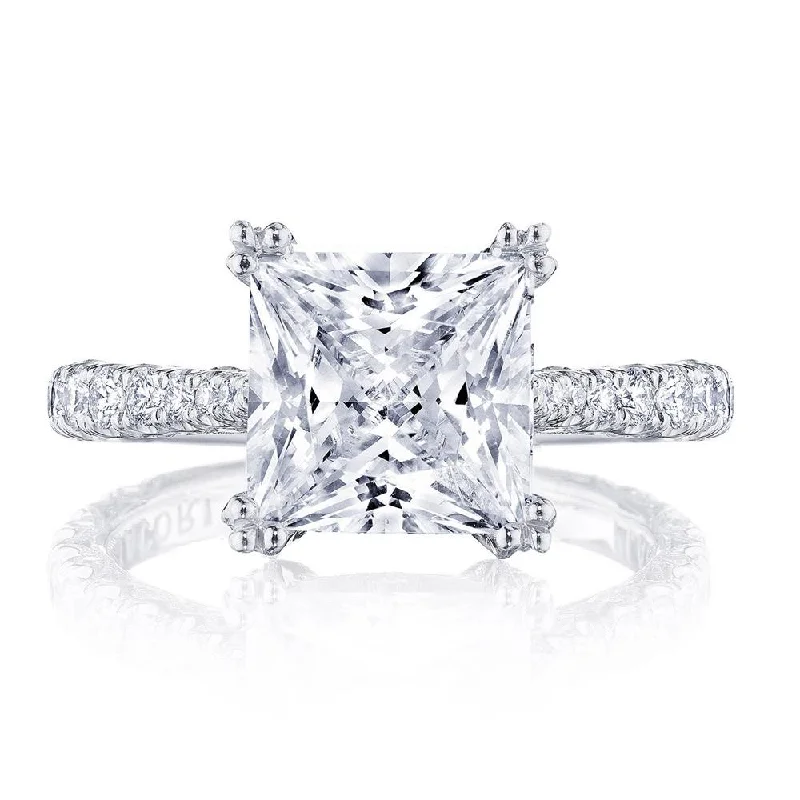 affordable engagement rings with brilliant diamonds for women-Princess Solitaire Engagement Ring