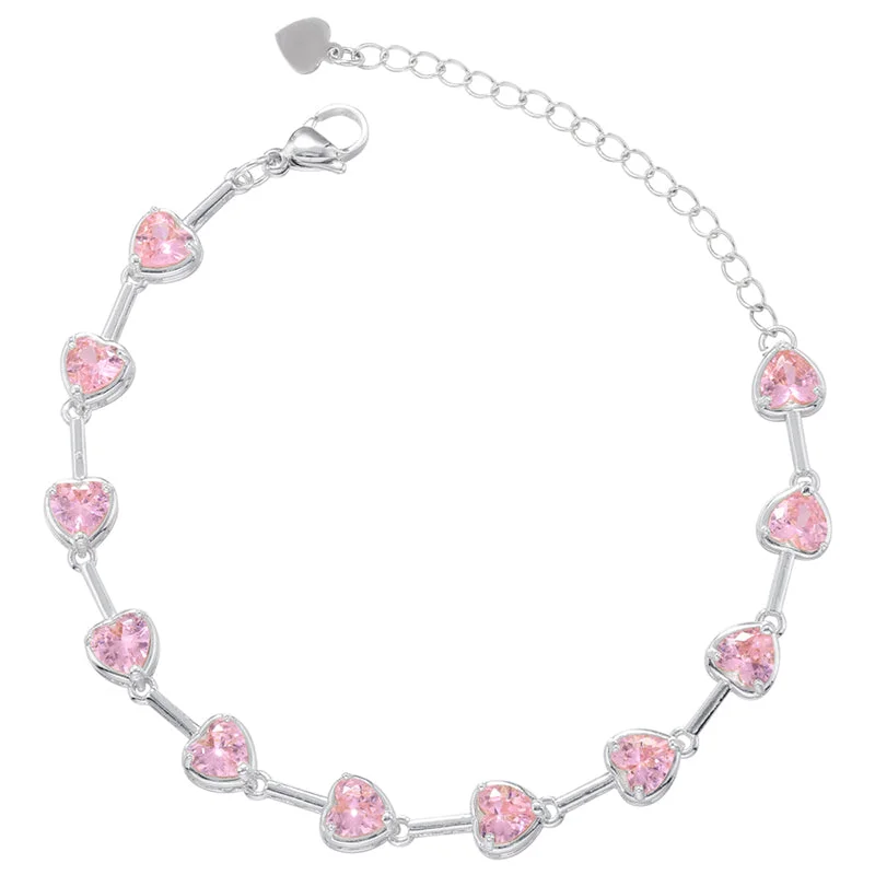 Platinum Pink Diamond Bracelet