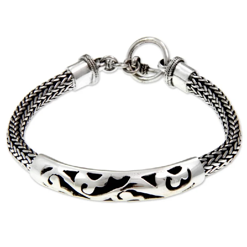 luxury bracelets for women-Handmade Finesse Sterling Silver Bracelet (Indonesia)