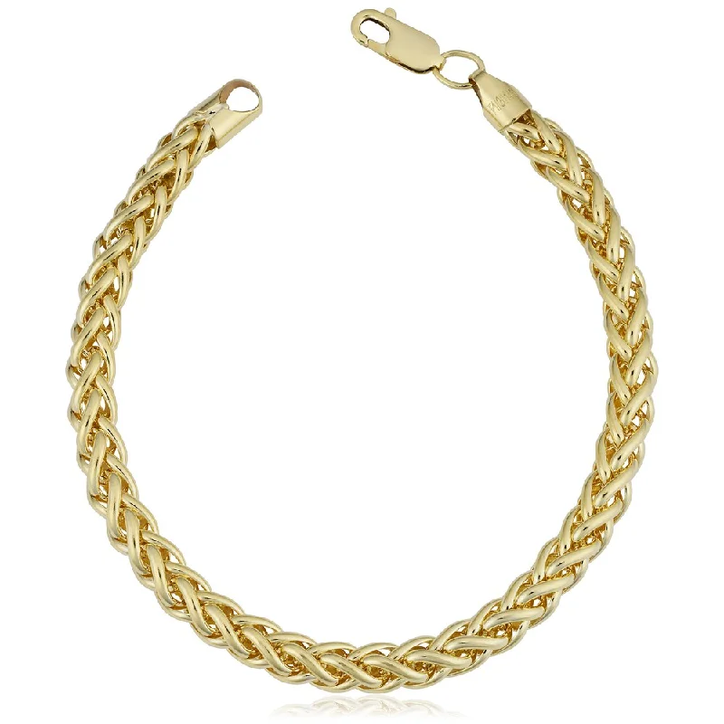 adjustable cuff bracelets for women-14k Yellow Gold Filled 6-mm Bold Franco Link Chain Bracelet (7.5-8.5 inches)