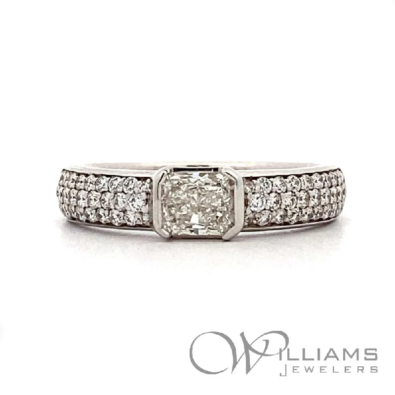 luxurious engagement rings with colored diamonds for women-Williams Signature 18 Karat Diamond Ring