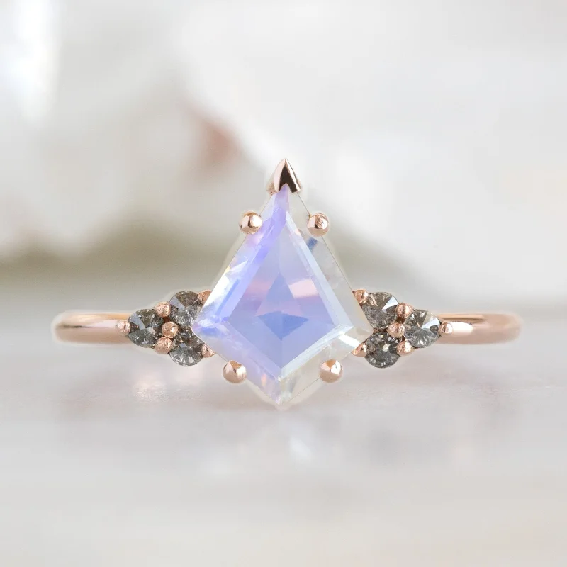 affordable vintage diamond engagement rings for women-The Ivy Ring | 0.96ct Kite Moonstone in 14K Rose Gold