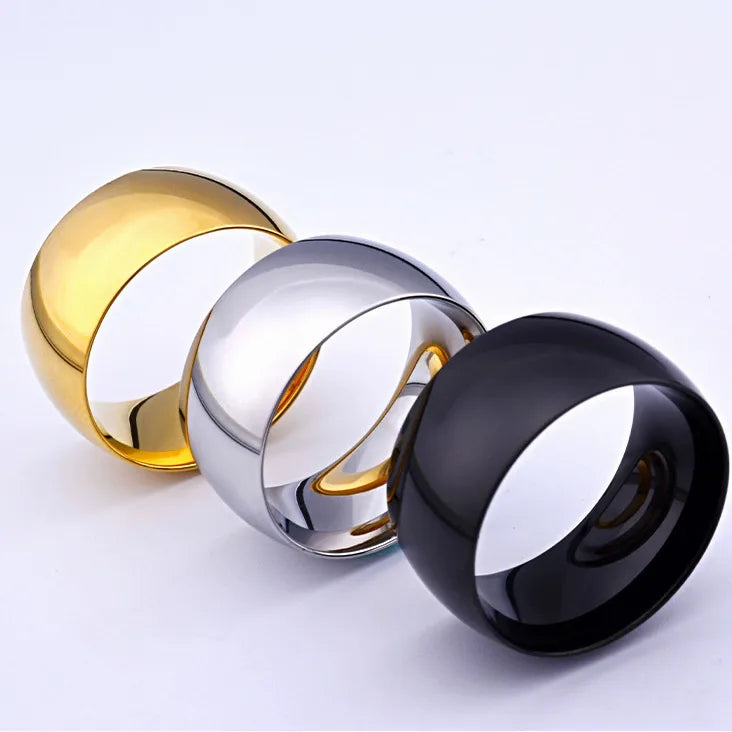 boho rings for women-Basic Modern Style Classic Style Geometric Solid Color 304 Stainless Steel Men'S Rings