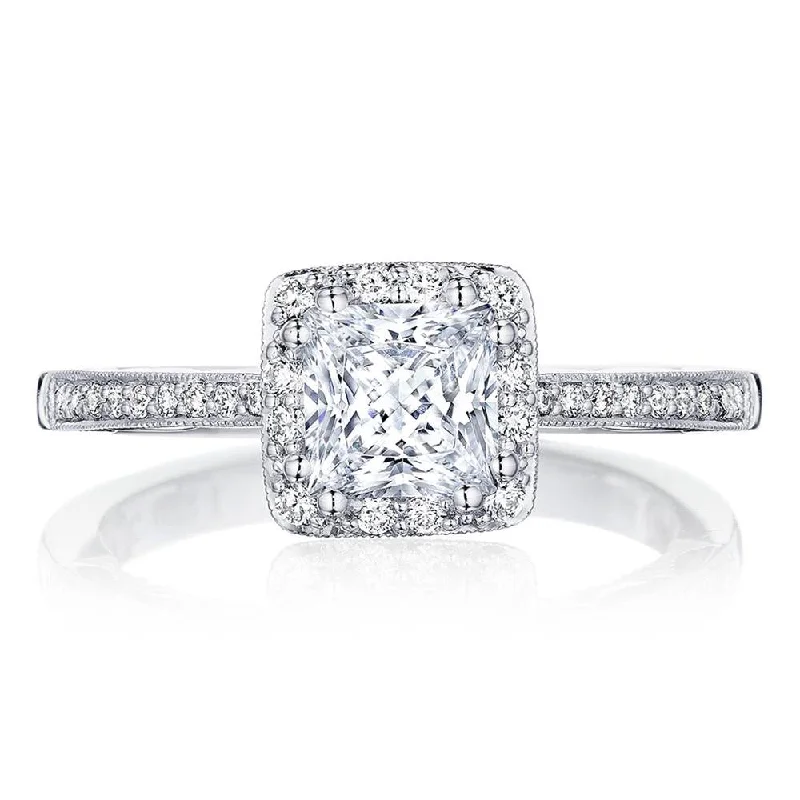 luxurious engagement rings with diamonds for women-Princess Bloom Engagement Ring