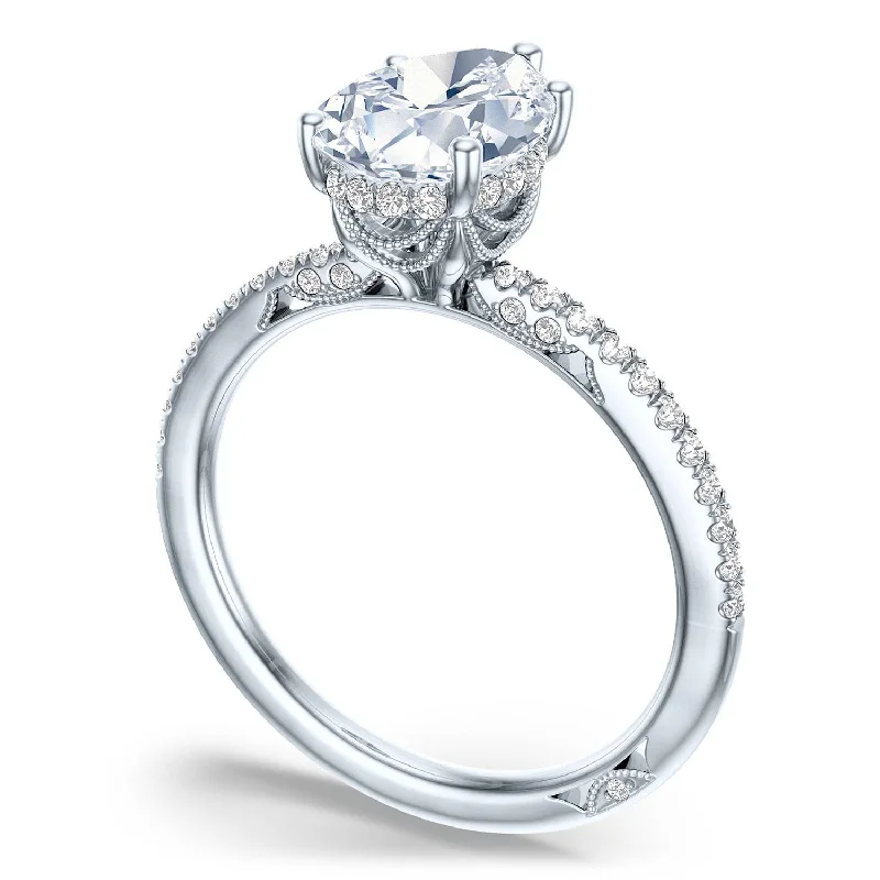 engagement rings with pear shaped diamonds-Pear Solitaire Engagement Ring