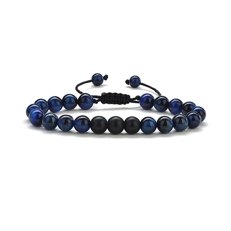 Dark Blue Tiger Eye/Frosted