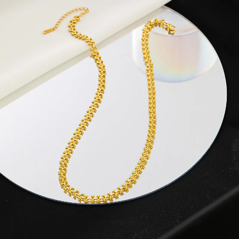 X184-Necklace (Gold Plating in Furnace)